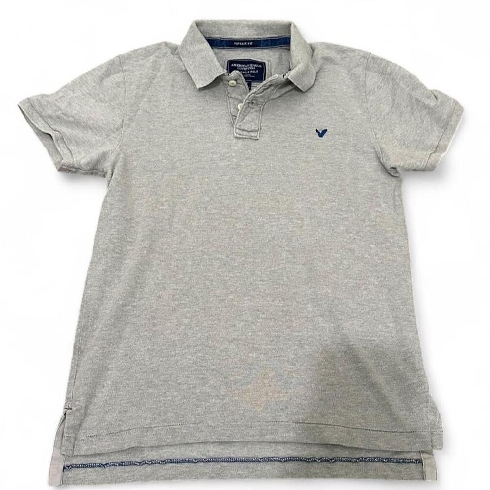 American-eagle Men's Grey Polo-shirts